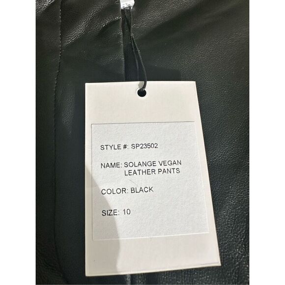 NWT- Generation Love Solange Vegan Leather Pants, size 10 - Picture 3 of 9